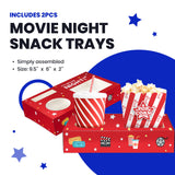 Movie Night Basket Gift Set - with Candy Variety Pack, Movie Trays, Movie Snacks & Popcorn Set - Gift Baskets For Families by Cheshire Gifts
