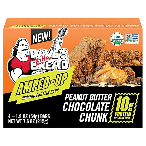 Generic D.ave's Killer Bread Protein Bar Organic Peanut Butter Chocolate Chip 7.6OZ Pack of 6