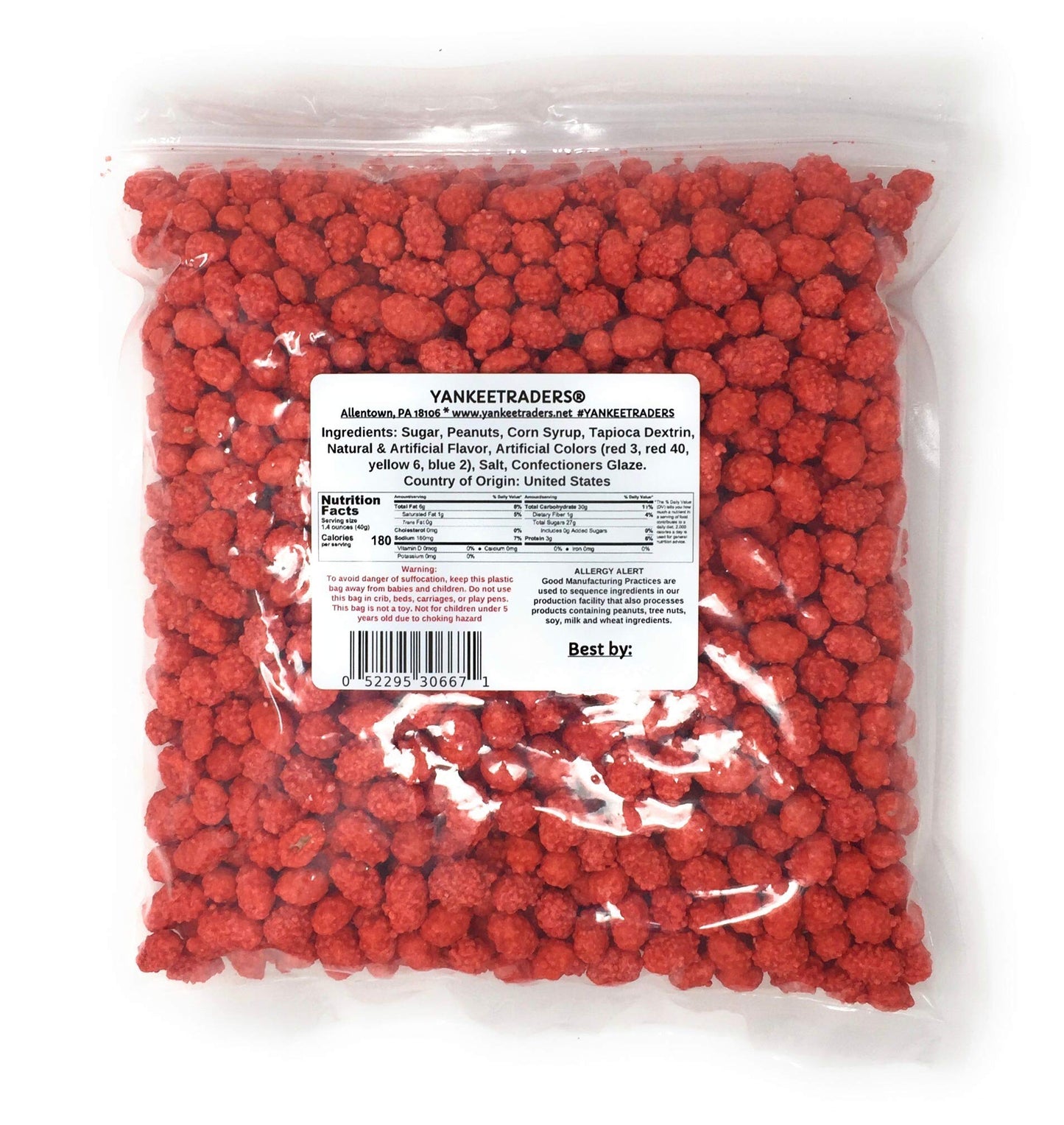 YANKEETRADERS French Burnt Roasted & Candy Coated Peanuts 3 lb Bulk