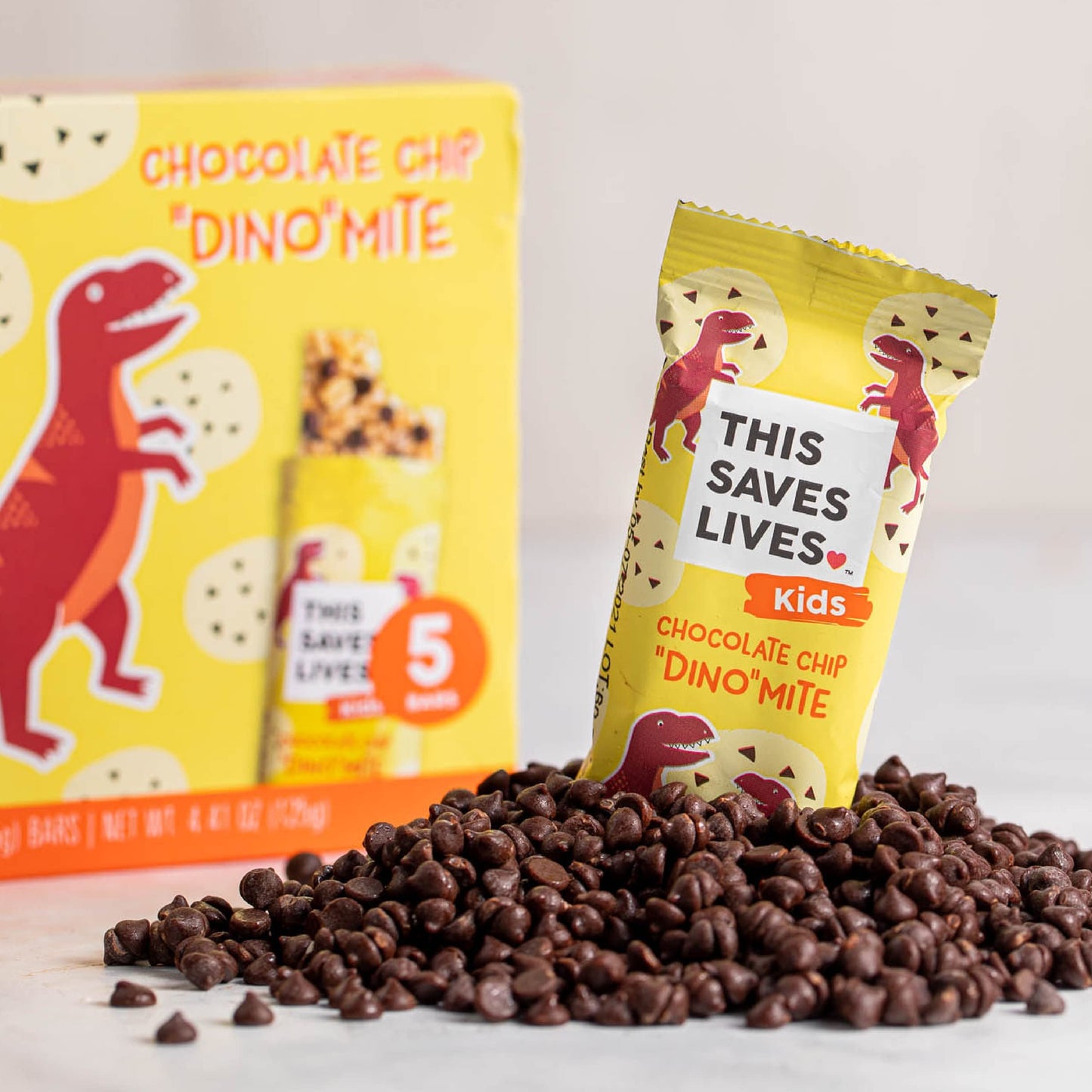 This Saves Lives Kids' Nut-Free Snack Bars, Helping to End Child Hunger, Individually Wrapped Kids Healthy Snack Bars - Gluten-Free, Non-GMO