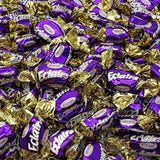 Turkish Soft Caramel with Chocolate Cream Filling - 1 lb Eclairs Candy, Individually Wrapped, Bulk Bag