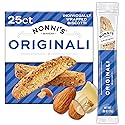 Nonni's Originali Classic Almond Biscotti Cookies - Individually Wrapped Italian Coffee Snack, Crunchy Twice-Baked, 80 Cal Each, 17.25 oz Carton