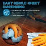 Prep Wipe Lint-Free Cleaning Towels | Heavy Duty, Solvent Resistant Wipes for Auto Body & Industrial Prep | 100 Pack, 9" x 17", Blue 26019