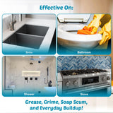 Cream Cleaner and Lemon All Purpose Cleaner for Kitchen, Bathroom, Shower, Tile & Oven, Cuts Grease & Grime, Gentle Formula Multipurpose Cleaner, The