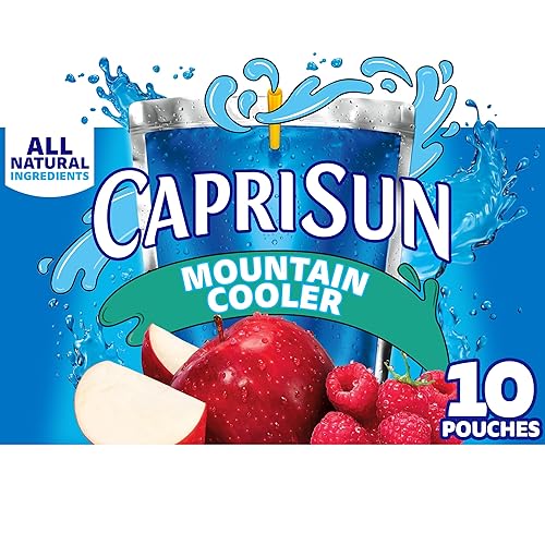 Capri Sun Mountain Cooler Mixed Fruit Naturally Flavored Juice Drink (10 ct Box, 6 fl oz Pouches)