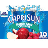 Capri Sun Mountain Cooler Mixed Fruit Naturally Flavored Juice Drink (10 ct Box, 6 fl oz Pouches)