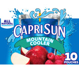 Capri Sun Mountain Cooler Mixed Fruit Naturally Flavored Juice Drink (10 ct Box, 6 fl oz Pouches)