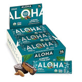 ALOHA Organic Plant Based Protein Bars - Almond Butter Cup - 12 Bars, Vegan, Low Sugar, Gluten-Free, Paleo, Low Carb, Non-GMO, No Stevia, No