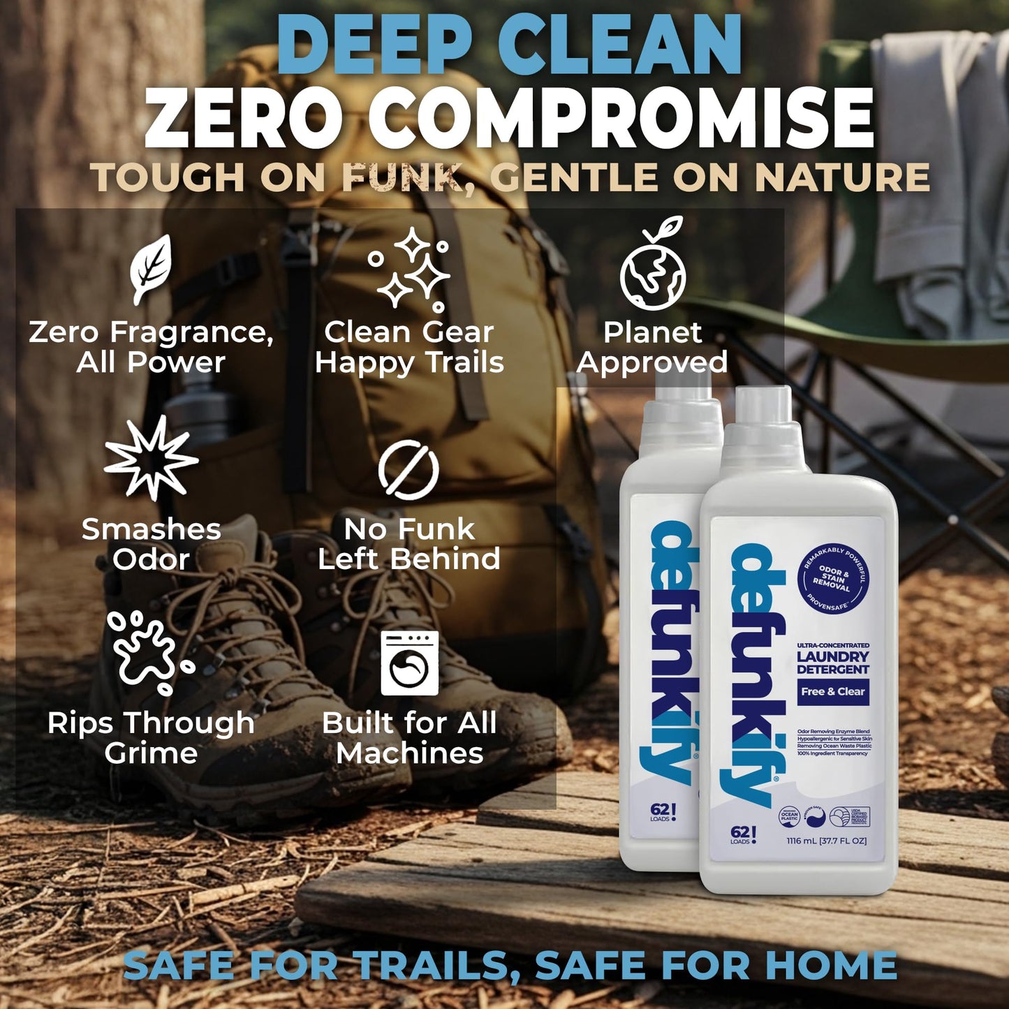 Laundry Detergent, 124 Load. Unscented Liquid Laundry Detergent Washing Soap for Sensitive Skin. ProvenSafe™ Fabric Stripper Cleaning Supply w/Odor
