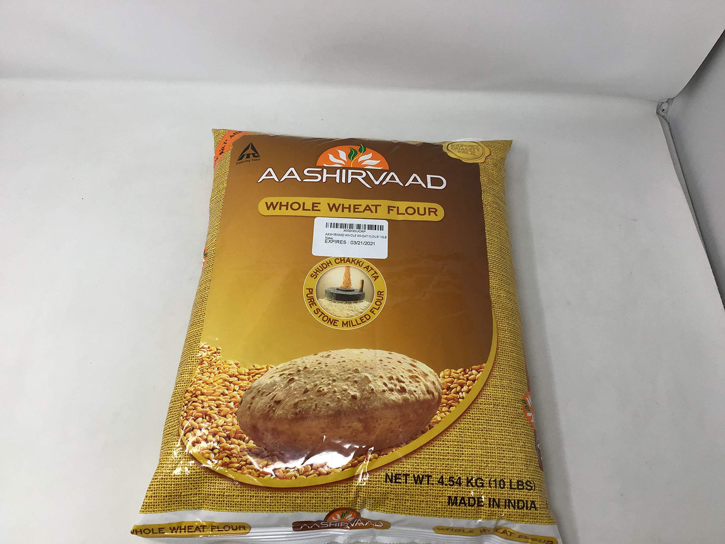 AASHIRVAAD WHOLE WHEAT FLOUR 10LB