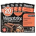 Wissotzky Masala Chai Black Tea, 20 Tea Bags | Aromatic Chai Tea | Antioxidant Rich | Comforting Tea | Black Tea Bags