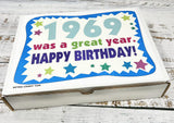 RETRO CANDY YUM ~ 1969 57th Birthday Gift Box Nostalgic Candy from Childhood for 57 Year Old Man or Woman Born 1969