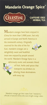 Celestial Seasonings Mandarin Orange Spice Herbal Tea 25 Tea Bags