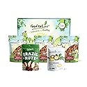 Food to Live Keto Raw Nuts in a Gift Box - Pecans, Brazil Nuts, Macadamia Nuts, Walnuts, Hazelnuts