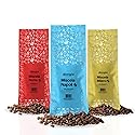 Dongiò Caffè Variety Pack whole bean coffee, 3 bags of 2.2 lbs - 100% blended and roasted in Italy (light, medium and dark roasts)