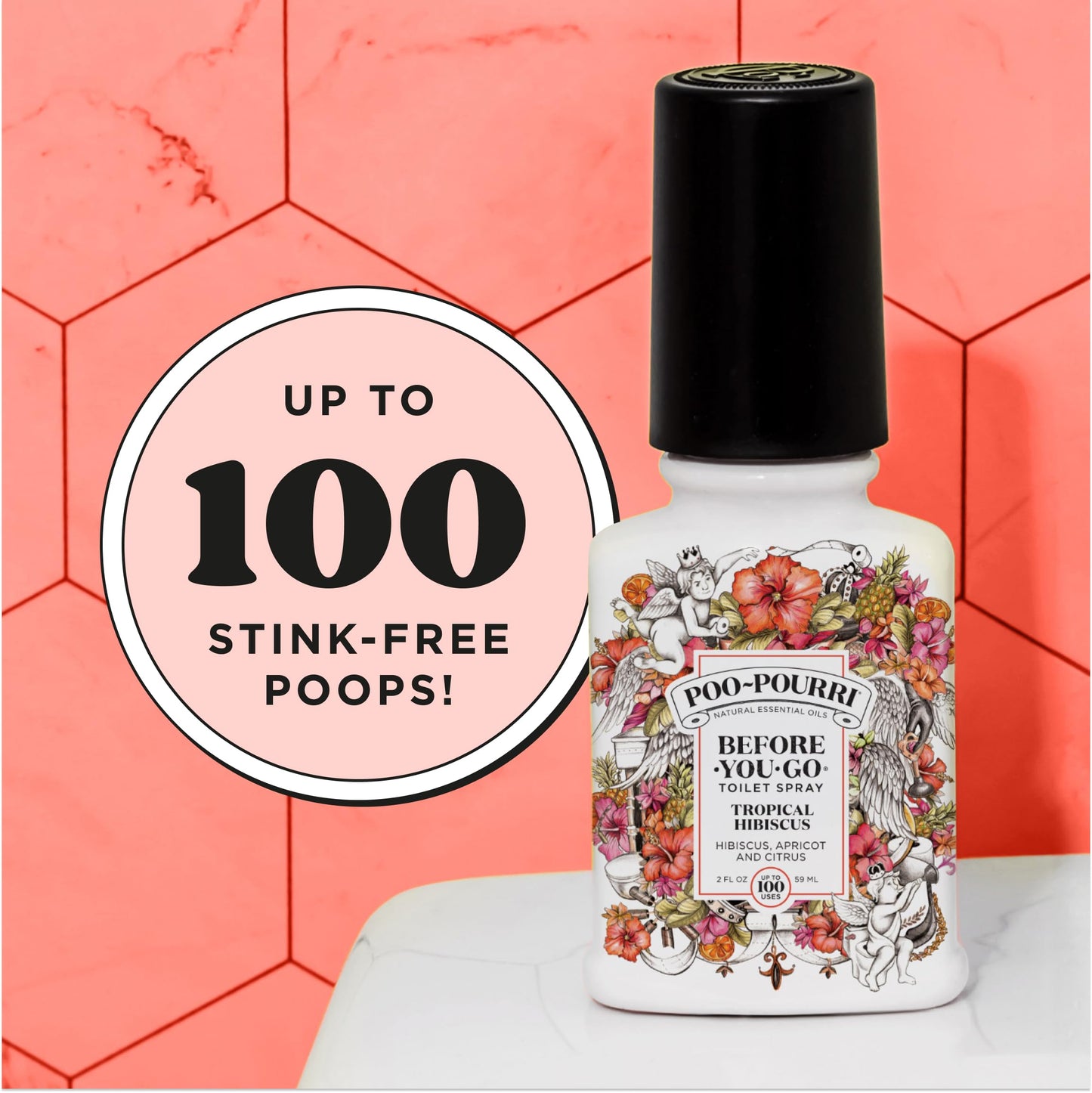 Poo-Pourri lavender vaniilla Scent Odor Eliminator 1.4 oz. Liquid. 2-pack
