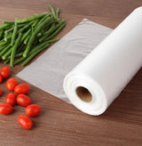 PARTY BARGAINS 20 x 12 Inch Clear Plastic Produce Bags on a Roll, 1400 Count - Food-Grade Polyethylene Grocery Bags for Fruits, Vegetables, Bread