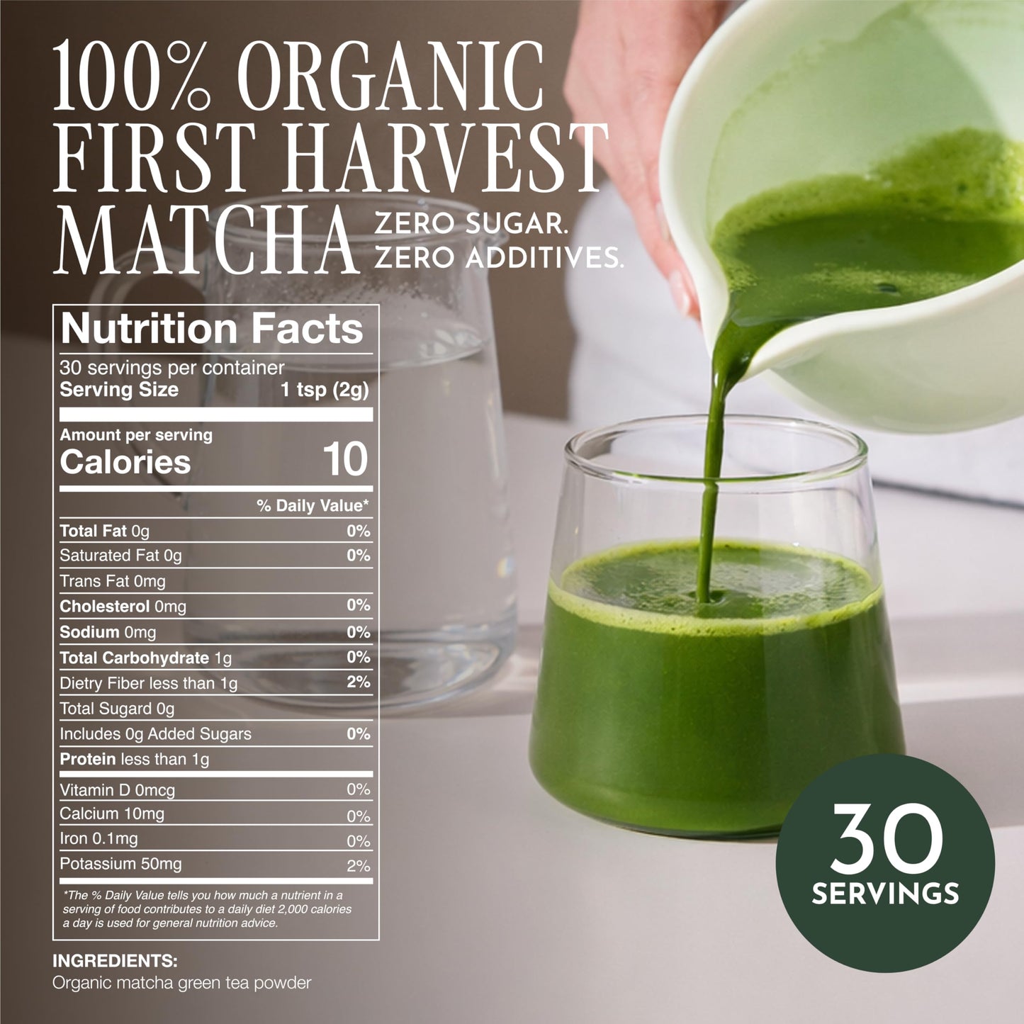 Encha Matcha - Ceremonial Grade Matcha Powder, Organic First Harvest Japanese Green Tea Powder, From Uji, Japan (60g/2.12oz)
