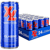 XL Energy Drink 24 Pack Classic Flavor - 80mg Caffeine &1000mg Taurine Energy Drinks with B Vitamins - Refreshing Energy Beverage for Energy Boost
