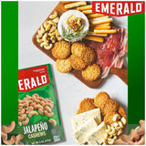 Emerald Nuts, Jalapeno Cashews, 5 Oz, Resealable Bag (Pack of 2)