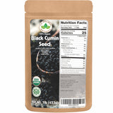 Black Cumin Seed 1lb (16Oz) (Bulk Nigella Sativa): 100% USDA Certified ORGANIC Bulk Egyptian (Black Caraway) - AKA Nigella or Kalonji, by U.S