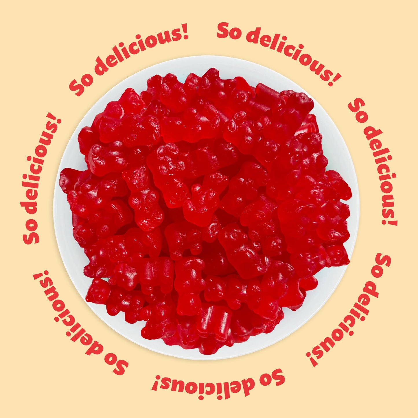 Cinnamon Bears | 1 Pound Pack | Classic JuJu Bears Gummy Candy | Old Fashioned Candy | Sweet and Spicy Treat for Snacking, Gifting and Party Favors