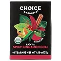 Choice Organic Teas Organic Spicy Cinnamon Chai Black Tea, 16 CT