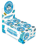Milliways Peppermint | Plastic Free Gum | Xylitol, Aspartame-Free, Sugar-Free, Plant-Based, Natural Chewing Gum | 120 Pieces Total (12 Packs of 10