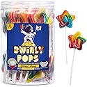 Galaxy Star Rainbow Lollipops Individually Wrapped, Bursting with Fruity Flavor, Great Swirl Lollipops for Kids Birthday Parties, Space Candy Party