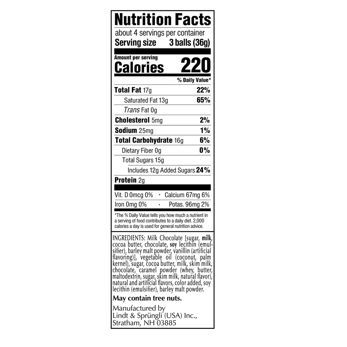 Lindt Lindor Dulce de Leche Milk Chocolate Truffles - 5.1 oz