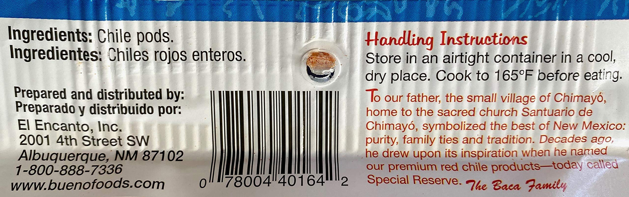 BUENO Medium Hot Red Chile Powder - Special Reserve Chimayo Chile Powder - Made from New Mexico Dried Red Chile Peppers - 12 Ounce Bag