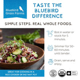 Bluebird Grain Farms Organic Whole Grain Emmer Farro, 5 Lb.