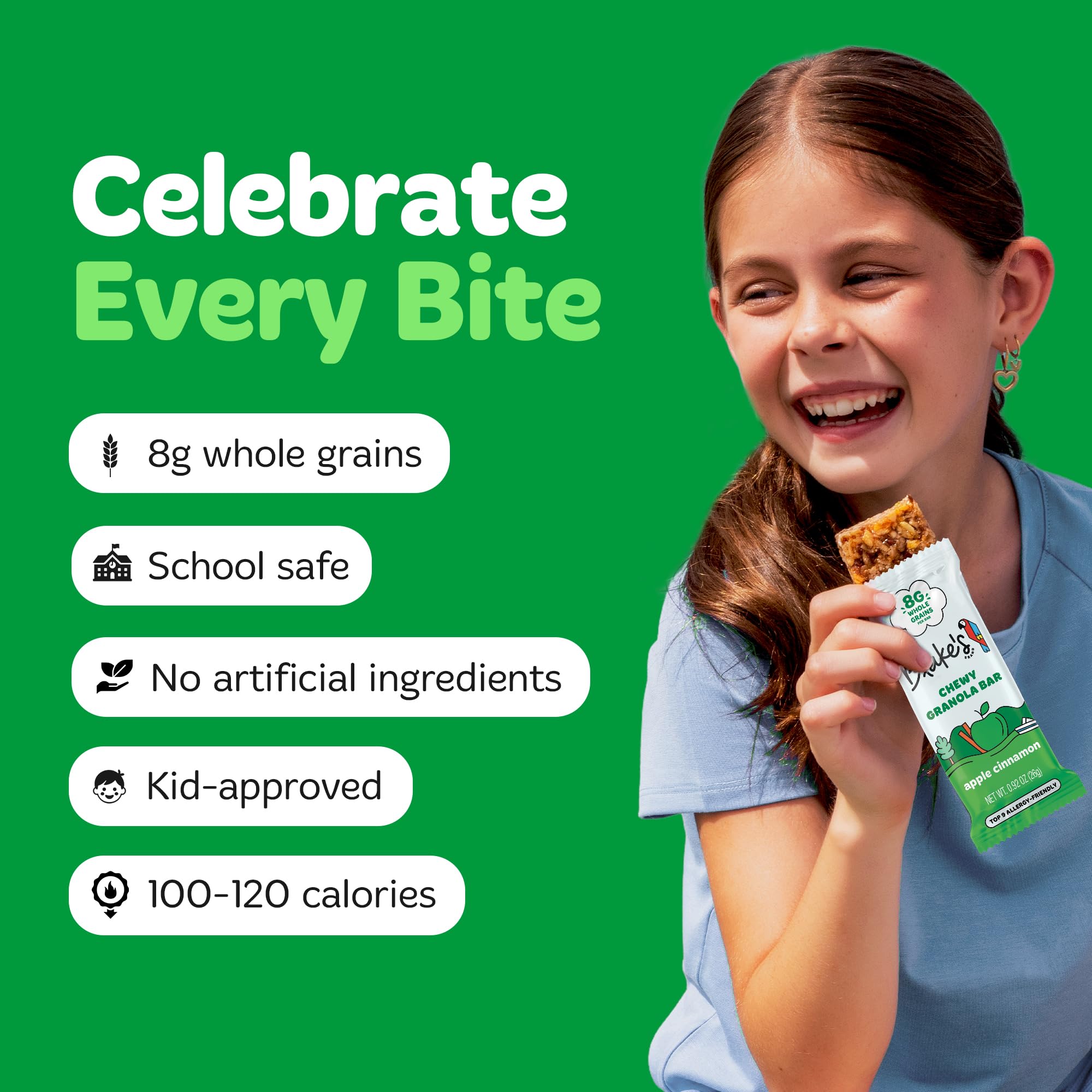 Blake’s Seed Based Chewy Granola Bars - Apple Cinnamon (24 Count), Vegan, Gluten Free, Nut Free & Dairy Free, Healthy Snacks for Kids or Adults