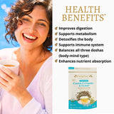 DelighTeas Organic Digest & Detox CCF Tea | Ayurvedic Cumin, Coriander, Fennel Loose Leaf | with BPA-Free Infuser | 60 Servings, 5 oz.