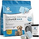 FURME Washing Machine Cleaner MAX Tablets for Pet Owners - 24 Pack Deep Cleaning Descaler for HE Front & Top Load Washers - Removes Pet Hair Odor