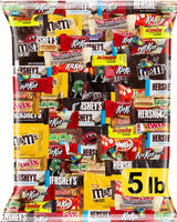 Chocolate Candy Variety Pack 5 lb - Individually Wrapped Fun Size Candy