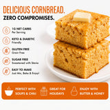 Good Dee’s Corn Bread Baking Mix - Grain Free, Sugar Free, Gluten Free, Wheat Free, and Low Carb,7.5 Oz