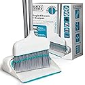 BLACK+DECKER Butler Broom and Dustpan Set for Home, Short Handle, Stand Up and Lightweight Space Saving Dust Pan and Broom Combo for Kitchen, Living
