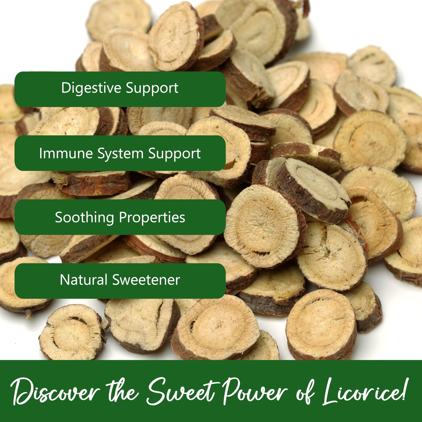 NPG Licorice Root Slices 16 Oz, Gan Cao Slice Root for Home Tea, Traditional Chinese Herbal Tea, Ingredient for Baking, Beverage Mix, Pure Liquorice