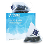 Arbata Cloud & Mist Tea, 100 Pyramid Tea Bags, Artisinal Lightly Caffeinated Green Tea, Naturally Flavored Premium Chinese Green Tea Bags, Bulk Yun Wu