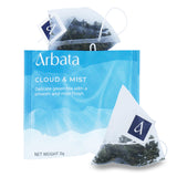 Arbata Cloud & Mist Tea, 100 Pyramid Tea Bags, Artisinal Lightly Caffeinated Green Tea, Naturally Flavored Premium Chinese Green Tea Bags, Bulk Yun Wu