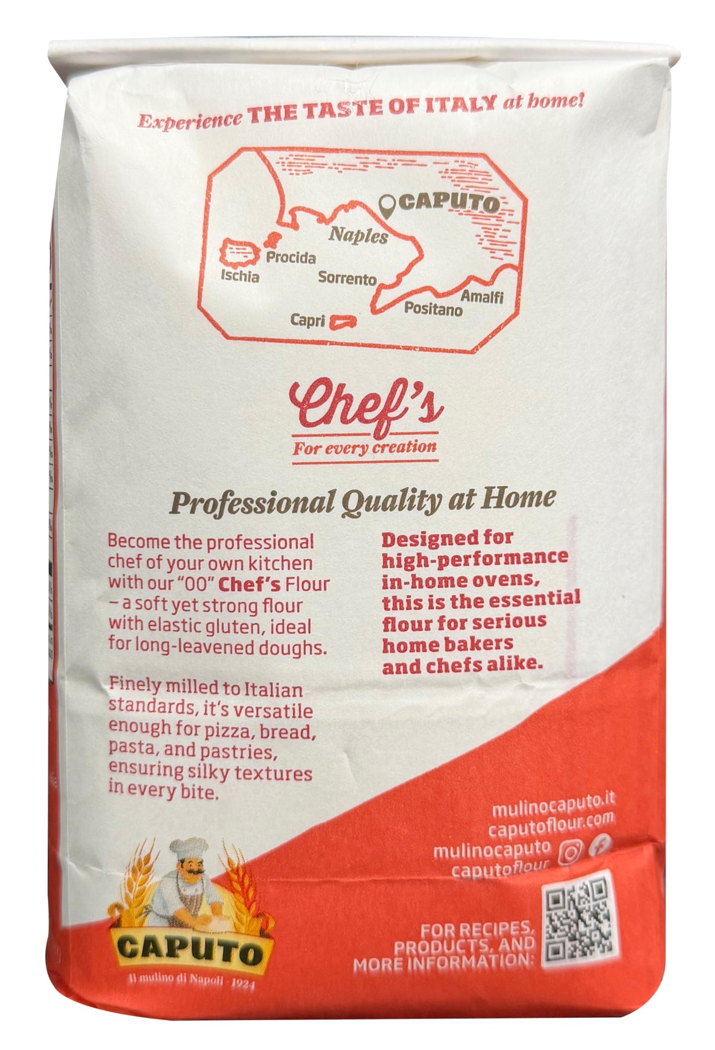 Antimo Caputo Chefs Flour 2.2 LB (Pack of 2) - Italian Double Zero 00 - Soft Wheat for Pizza Dough, Bread, & Pasta
