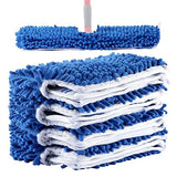 4 Pack Microfiber Flip Mop Refills,Compatible with O-Cedar Dual Action Mop,Replacement Mop Heads for Dry/Wet Use,Machine Washable.