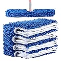 4 Pack Microfiber Flip Mop Refills,Compatible with O-Cedar Dual Action Mop,Replacement Mop Heads for Dry/Wet Use,Machine Washable.