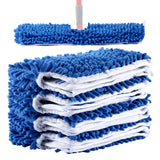 4 Pack Microfiber Flip Mop Refills,Compatible with O-Cedar Dual Action Mop,Replacement Mop Heads for Dry/Wet Use,Machine Washable.