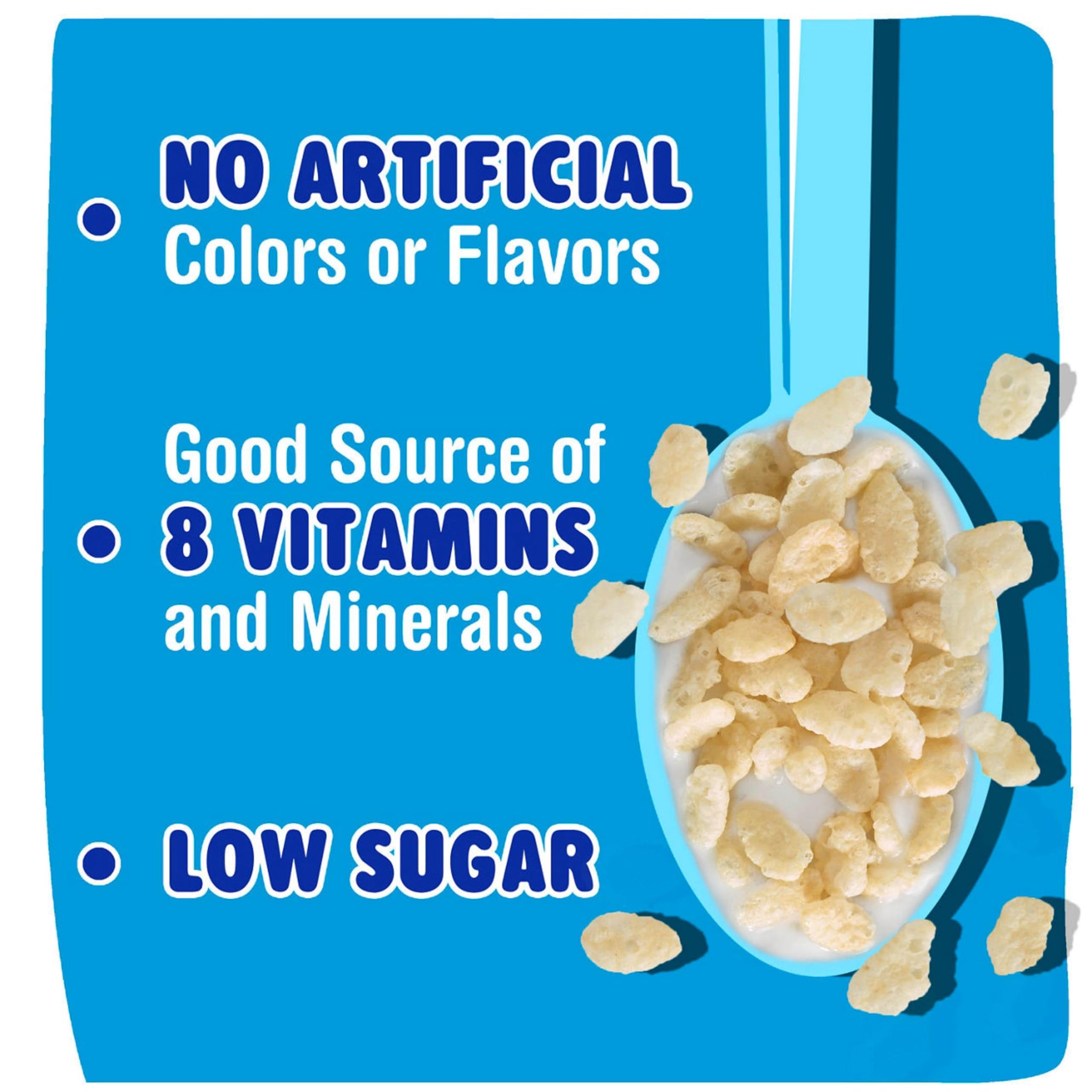 Kellogg's Rice Krispies Cold Breakfast Cereal, 8 Vitamins and Minerals, Rice Krispies Treats, Giant Size, Original, 24oz Box (1 Box)