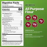 WiO SmartFoods™ All-Purpose Flour, 5-lb. Low-Carb, Fat-Free, Sugar-Free, Flour for Baking, Cooking, and More