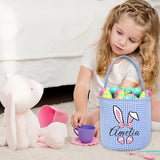 Custom Easter Basket with Name Personalized Printed Easter Baskets Customized Bunny Easter Basket Great Easter Gifts for Kids Girls Boys (Color03)