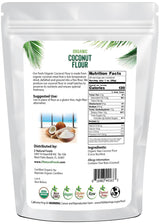 Organic Coconut Flour - 3 lb - Made In Small Batches For Freshness - Gently Dried & Finely Ground - All Natural Fiber For Cooking & Baking - Keto