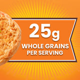 Thomas’ 100% Whole Wheat English Muffins, 6 Count, 12 Oz Package of English Muffins